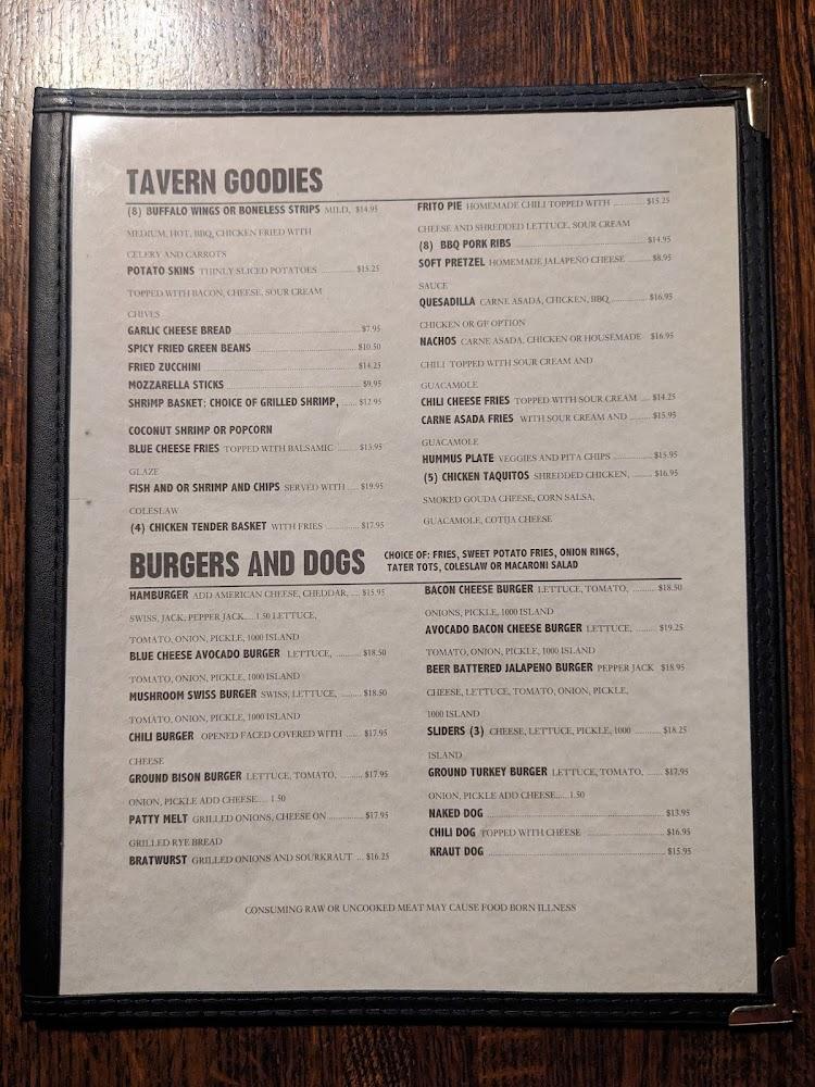 Alpine Tavern and Grill Menu image 3